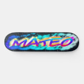 MATEO Gepersonaliseerd Graffiti Skateboard (Horizontaal)