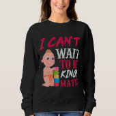 Mateo Zwangerschap Aankondiging Baby 9 Maandberich Trui (Voorkant)