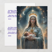 Mater Dei Flat  Gebeds-/wenskaart Bedankkaart (Voorkant / Achterkant)