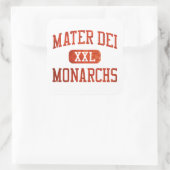 Mater Dei Monarchs Atletiek Vierkante Sticker (Tas)