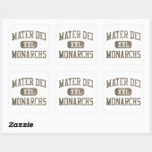 Mater Dei Monarchs Atletiek Vierkante Sticker (Vel)