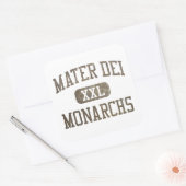 Mater Dei Monarchs Atletiek Vierkante Sticker (Envelop)