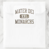 Mater Dei Monarchs Atletiek Vierkante Sticker (Tas)