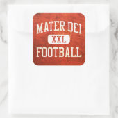 Mater Dei Monarchs Football Vierkante Sticker (Tas)