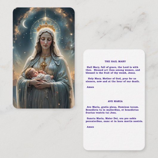 Mater Dei Visitekaartje (Voorkant / Achterkant)