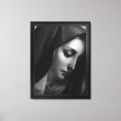 Mater Dolorosa graving door Carlo Dolci Canvas Afdruk (Voorkant)