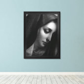 Mater Dolorosa graving door Carlo Dolci Canvas Afdruk (Insitu (Houten vloer))