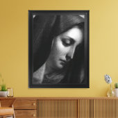 Mater Dolorosa graving door Carlo Dolci Canvas Afdruk (Insitu (Woonkamer))