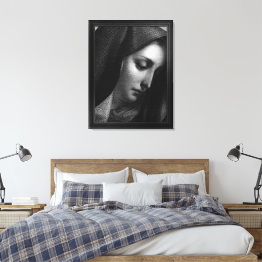 Mater Dolorosa graving door Carlo Dolci Canvas Afdruk (Insitu (Slaapkamer))