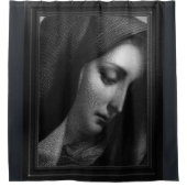 Mater Dolorosa graving door Carlo Dolci Douchegordijn (Voorkant)