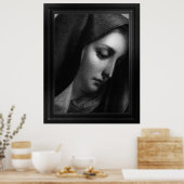 Mater Dolorosa graving door Carlo Dolci Poster (Keuken)