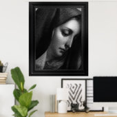 Mater Dolorosa graving door Carlo Dolci Poster (Thuiskantoor)