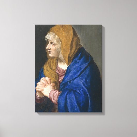 Mater Dolorosa (Maagd Mary) (Moeder van Sorrijen) Canvas Afdruk (Voorkant)