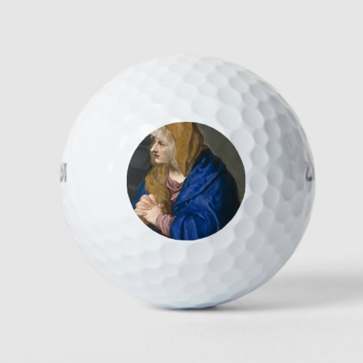 Mater Dolorosa (Maagd Mary) (Moeder van Sorrijen) Golfballen (Voorkant)