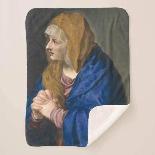 Mater Dolorosa (Maagd Mary) (Moeder van Sorrijen) Sherpa Deken (Voorkant)