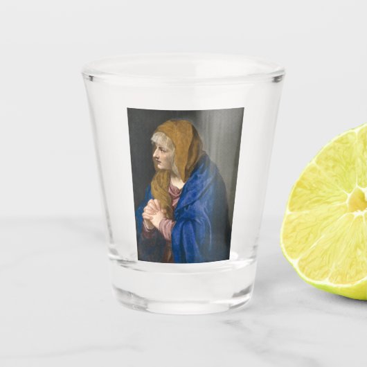 Mater Dolorosa (Maagd Mary) (Moeder van Sorrijen) Shot Glas (Voorkant)