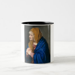 Mater Dolorosa (Maagd Mary) (Moeder van Sorrijen) Tweekleurige Koffiemok