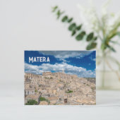 Matera Basilicata Italië Briefkaart (Staand voorkant)