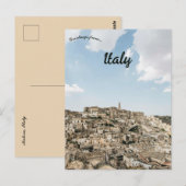 Matera Italië Briefkaart (Voorkant / Achterkant)