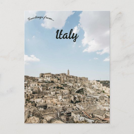 Matera Italië Briefkaart (Voorkant)