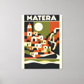 Matera Italië Canvas Print Bauhaus Reisposter (Voorkant)