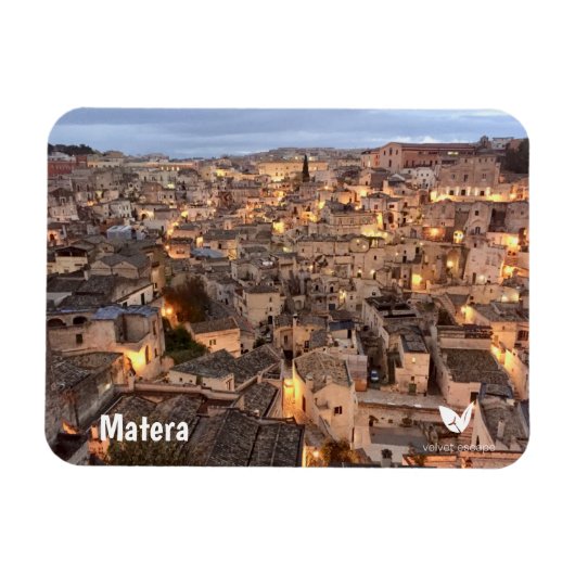 Matera, Italië - magneet van Velvet Escape (Horizontaal)