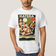 Matera Italië T-shirt Bauhaus Geometrische Reis