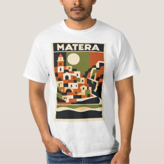 Matera Italië T-shirt Bauhaus Geometrische Reis