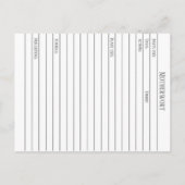 Materia Medica Motherwort Herbal Study Kaart (Achterkant)