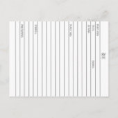 Materia Medica Rue Plant Herbal Studie Kaart (Achterkant)