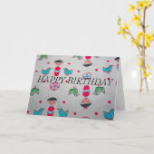 Materiaal HAPPY BIRTHDAY Kaart (Gele Bloem)