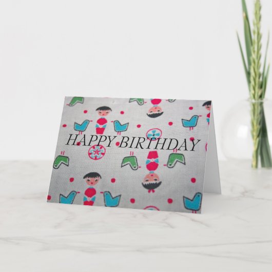 Materiaal HAPPY BIRTHDAY Kaart (Voorkant)