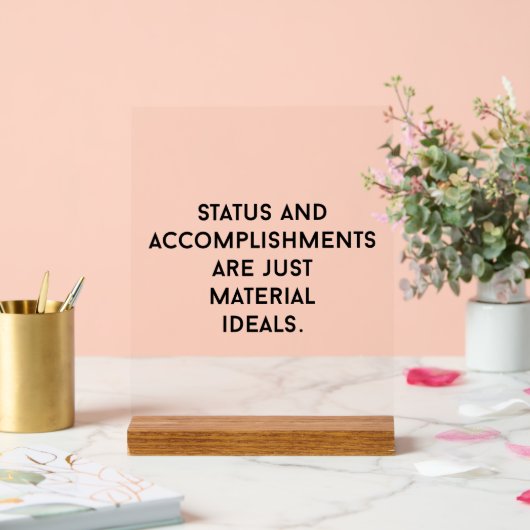 Materiaal Idealen Acryl Teken Bord (Huwelijk)