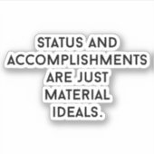 Materiaal Ideals Aangepast gesneden vinylsticker Sticker (Voorkant)