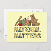 Materiaal naaiwerk Humor Briefkaart (Voorkant / Achterkant)