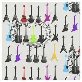 Materiaal van de muziekdivisie Guitar Print Fabric Stof