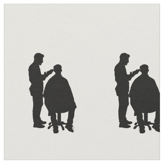 Materiaal van de stof van barber Silhouette (Close Up)