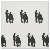 Materiaal van de stof van barber Silhouette (Swatch)
