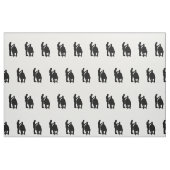 Materiaal van de stof van barber Silhouette (Fat Quarter)