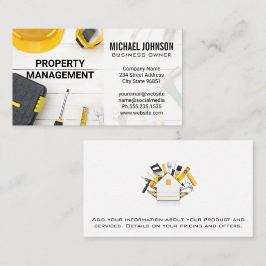 Materiaal voor de bouw | Hardware Visitekaartje (Voorkant / Achterkant)