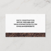 materiaal voor het vervoeren van bouwvuilwagens visitekaartje (Achterkant)