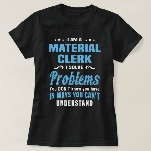 materiaalbediende t-shirt (Design voorkant)