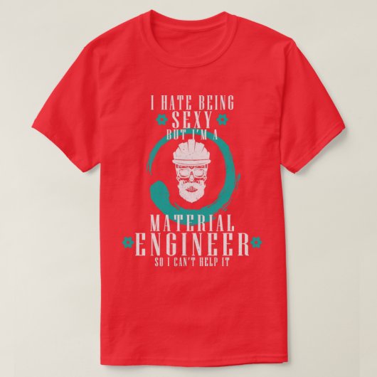 Materiaalingenieur materiaaltechniek t-shirt (Design voorkant)