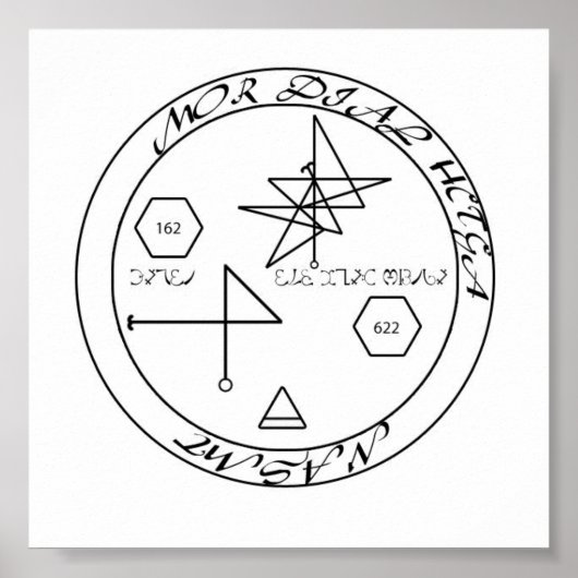 Materiaalsucces Enochian Sigil Poster (Voorkant)