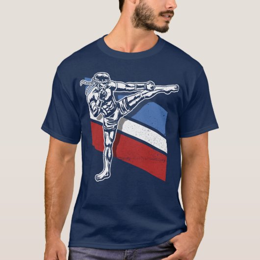 Material Arts Kickboing Kickboer Combat Sports fri T-shirt (Voorkant)