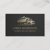 Material Delivery Services Professional Visitekaartje (Voorkant)
