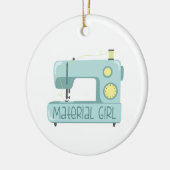 Material Girl Keramisch Ornament (Links)