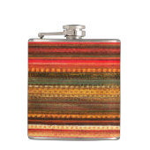 Material Textile Stripes Red Orange and Green Heupfles (Voorkant)