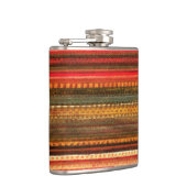 Material Textile Stripes Red Orange and Green Heupfles (Rechts)