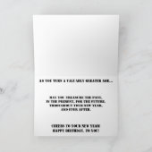 "Material World" Birthday Kaart (Binnen)